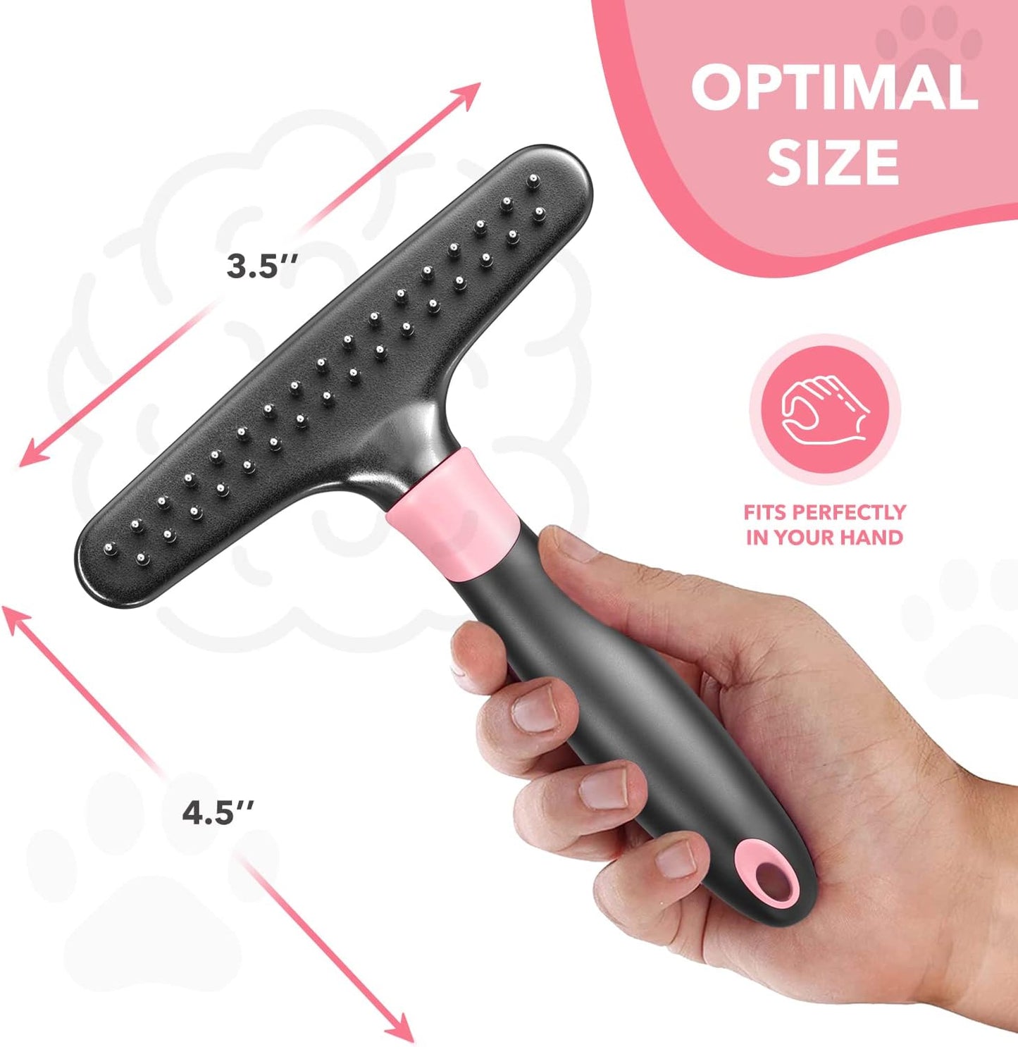 DOGI Deshedding Brush Comb - Undercoat Rake for Dogs, Cats, Short, Long Hair Coats - Double Row Stainless Steel Pins - Reduce Shedding by 90% (Green)