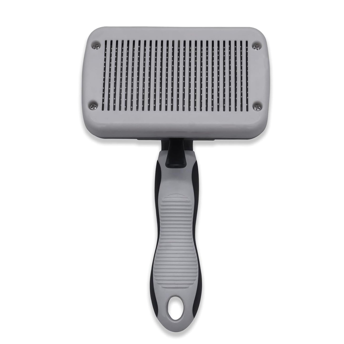 Dog brush Dog Grooming Kit 3PS： self-cleaning slicker brush dog Deshedding Tool&TPR Dog Bath Brush for dogs cats horse Home Travel (white)