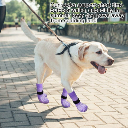 EXPAWLORER 6Pcs Anti-Slip Dog Socks to Prevent Licking Paws,Dog Shoes for Hot Pavement,Dog Booties Traction Control on Hardwood Floor,Boots & Paw Protectors, for Puppy Small Medium Large Senior Dogs