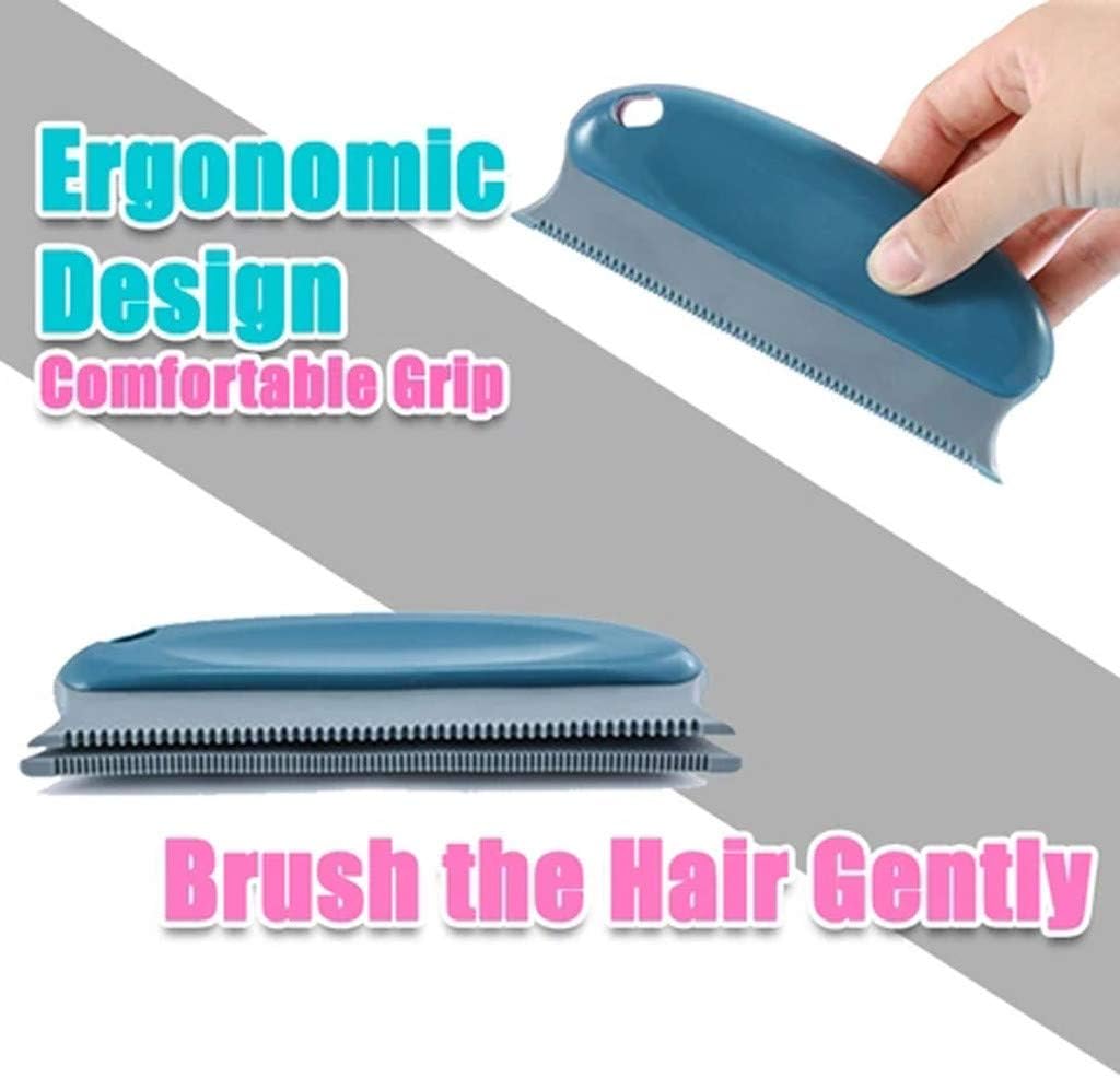 N-S Pet Hair Remover Brush Pet Grooming Comb Dog Cat Hair Remover Lint Remover Brush Pet Hair Detailer Grooming Rake Pet Grooming Brush for Carpet/Couch/Furniture/Blankets/Clothing/Car/Bed (Navyblue)
