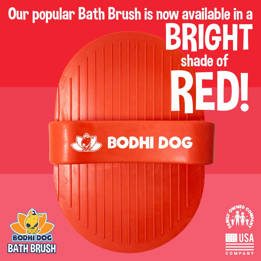 Bodhi Dog Shampoo Brush - Pet Grooming & Bath Supplies for Dogs and Cats - Bath Brush for Long & Short Hair - Premium Scrubber for Shower, Bathing & Massage (One Pack, Blue)