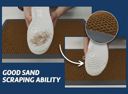 Muddy Mat® Meshy Mat™ Door Mat Heavy-Duty Quick-Dry Floor Mat, Sand & Dirt Trapper for Indoor & Outdoor, Ideal for Entrance, Mudrooms,Patios & Garages,Low-Profile,Non-Slip,Washable– Black 17"x30"x0.4"