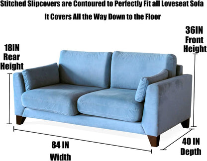 Imperius Clear Thick Heavy Duty Water Resistant Sofa/Couch Cover,Waterproof Plastic Shield Covers for Couch，Vinyl Sofa Cover to Prevent Scratching by Dogs and Cats