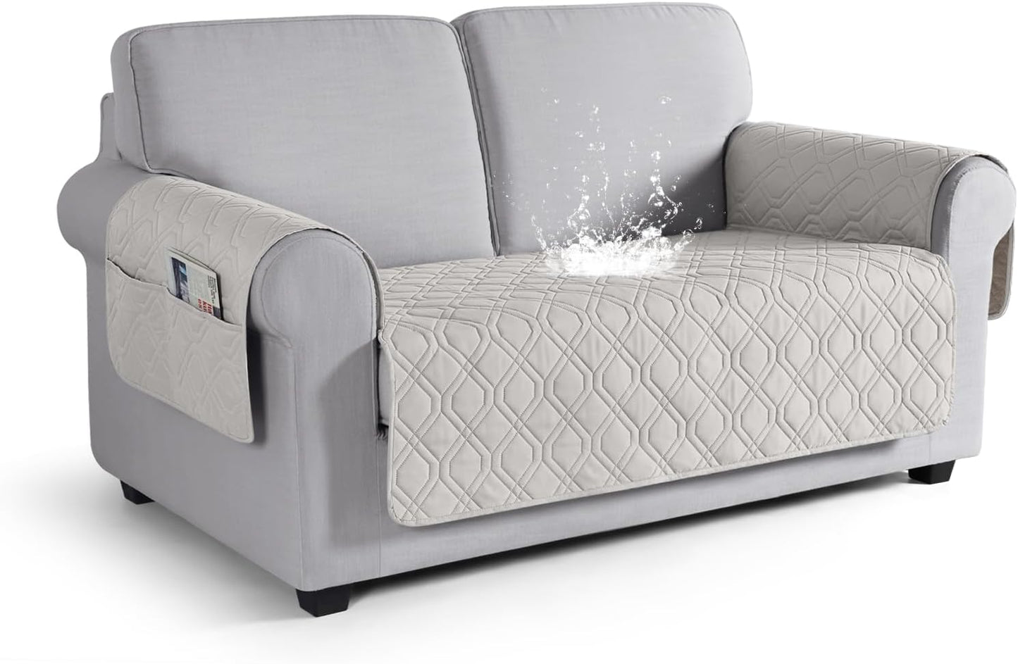 VANSOFY Couch Cover, Waterproof Sofa Covers Washable Slipcover Furniture Protector Couch Seat Covers Non-Slip Couch Cover for Dogs, Pets(Sofa, Dark Gray)