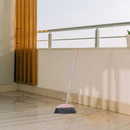 Heavy Duty Pet Hair Broom with Long Handle Angle Indoor Floor Cleaning Broom for Home and Courtyard for Hair and Dust Removal