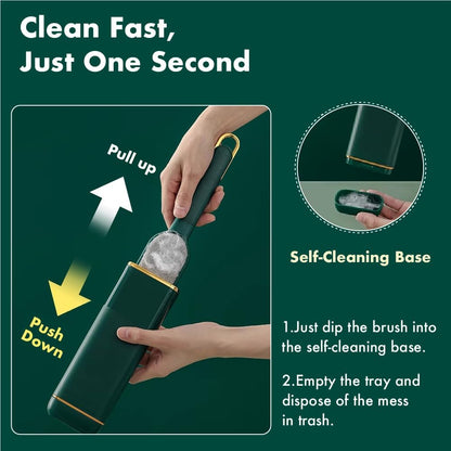 FelineFun Pet Hair Remover for Clothes, Reusable Lint Brush with Self-Cleaning Base for Dog & Cat Hair on Clothing, Bedding, Couch and Furniture