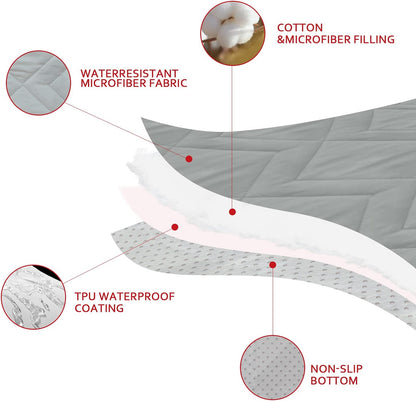 Moonsea Waterproof Couch Cover for Dogs Antislip Washable Blanket Bed Cover Pet Sofa Couch Furniture Protector Cover for Kids Children Dog Cat(30" X 70")