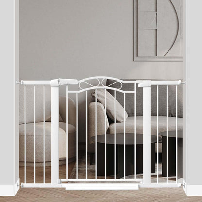 Fairy Baby 68.1"-70.8" Extra Wide Press Mounted Baby Gate Indoor for Kids Or Pets Walk Thru No Drill Long Dog Gates for The House Doorway Child Safety Gate