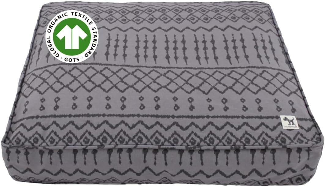 Molly Mutt Medium to Large Dog Bed Cover- Forever Young Print - Measures 27”X36”X5’’ - 100% Cotton - Durable - Breathable - Sustainable - Machine Washable Dog Bed Cover (Dd82b)