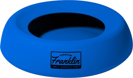 Franklin Pet Supply Co. Spill Proof Pet Bowl - No Splash Travel Water + Food Dish for Dogs + Cats - Portable - 16 oz. - BPA Free