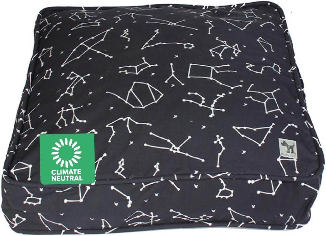 Molly Mutt Medium to Large Dog Bed Cover- Forever Young Print - Measures 27”X36”X5’’ - 100% Cotton - Durable - Breathable - Sustainable - Machine Washable Dog Bed Cover (Dd82b)