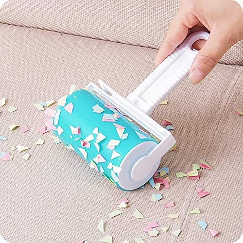 Sticky Resuable Tapeless Lint Roller Cat Dog Hair Remover with Long Handle Washable Tool Pet Shedding Brush Cleans Your Suit/Sofa 3 Diffrent Size One Set
