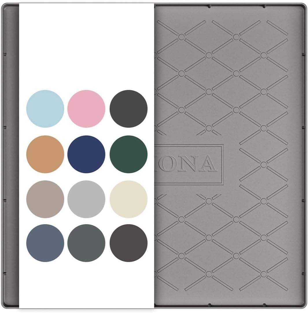 URMONA Under Sink Mat for Kitchen Waterproof, 34" x 22" Silicone Under Sink Mat for Shelf Liner Organizer, Cabinet Sink Protector Under Sink Liner for Bottom Kitchen, Bathroom(Light Grey)