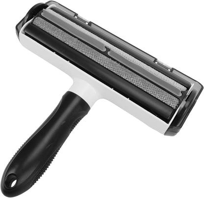 Zunate Pet Hair Remover Roller for Couch and Carpet, Reusable Lint Removal Tool with 17cm Wide Bidirectional Brush Head for Clothing and Furniture, Black Tool (Gray)