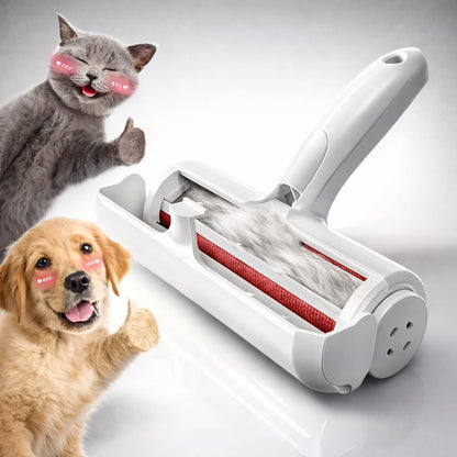 Pet Hair Remover Original Size Reusable Lint Roller for Cat & Dog Hair on Furniture, Couch, Carpet, Car, Rugs & Bedding Portable, Eco-Friendly White Classic