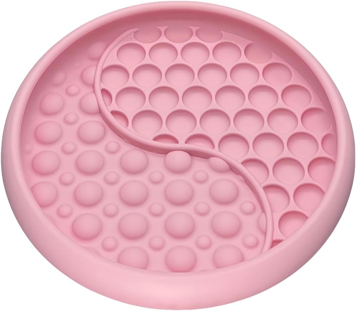 Lick Mat for Dogs, Silicone Slow Feeder Licking Mat with Non-Slip Suction Cups, Freeze-Friendly Lick Bowl for Enrichment Play, Anxiety Relief & Keeps Busy (8.0" x 1.4" Light Blue)