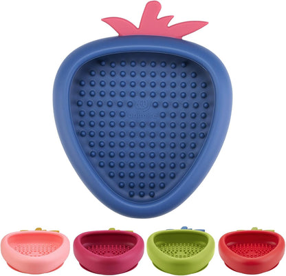 Freeze Dog Lick Bowl, Animire Non-Slip Slow Feeder Lick Mat for Dogs, Silicone Dog Enrichment Bowl for Distraction Anxiety Relief Boredom, BPA Free, Dishwasher Safe(Rose,S)