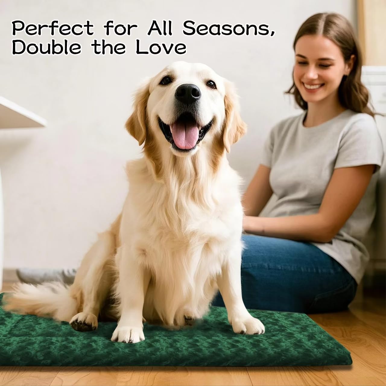Dog Bed Mat – Soft & Comfortable Dog Kennel Pad for Crate – Durable Crate Bed & Mat for Dogs & Cats – Ideal for Crate, Kennel, and Home Use