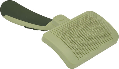 Coastal Pet Safari Dog Self-Cleaning Slicker Brush - Dog Deshedding Brush - Prevents Mats and Tangled Hair - For Dogs with Short or Long Hair - Large - 8" x 4.5"
