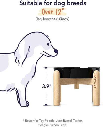 LE TAUCI Dog Bowls Slow Feeder Ceramic, 1.5 Cup Slow Feeding Bowl for Small and Medium Breed, Puzzle Dog Food Bowl for Fast Eater, Maze Purple