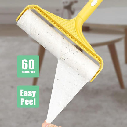 7.5 inch Lint Roller Refills Only, Pet Hair Remover Refills for Clothes Carpet Floor Couch, Extra Sticky Lint Brush Roller Refills, Pack of 5 Rolls, Total 300 Sheets (7.5'' Wide)