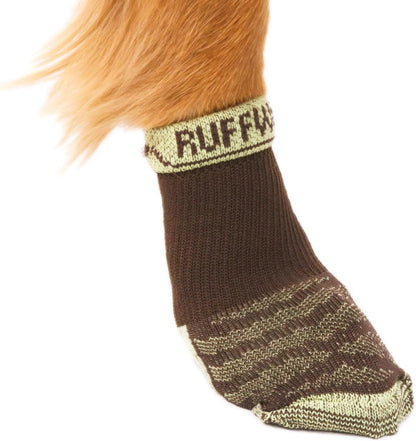 Ruffwear, Bark'n Boot Socks, Comfortable Dog Socks & Boot Liners, Earth Brown, 3.00 in/ 3.25 in