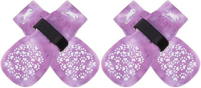 EXPAWLORER Anti Slip Dog Socks to Prevent Licking Paws, Dog Shoes for Hot Pavement, Dog Booties for Small Medium Large Senior Dogs, Traction Control Boots & Paw Protectors for Hardwood Floors