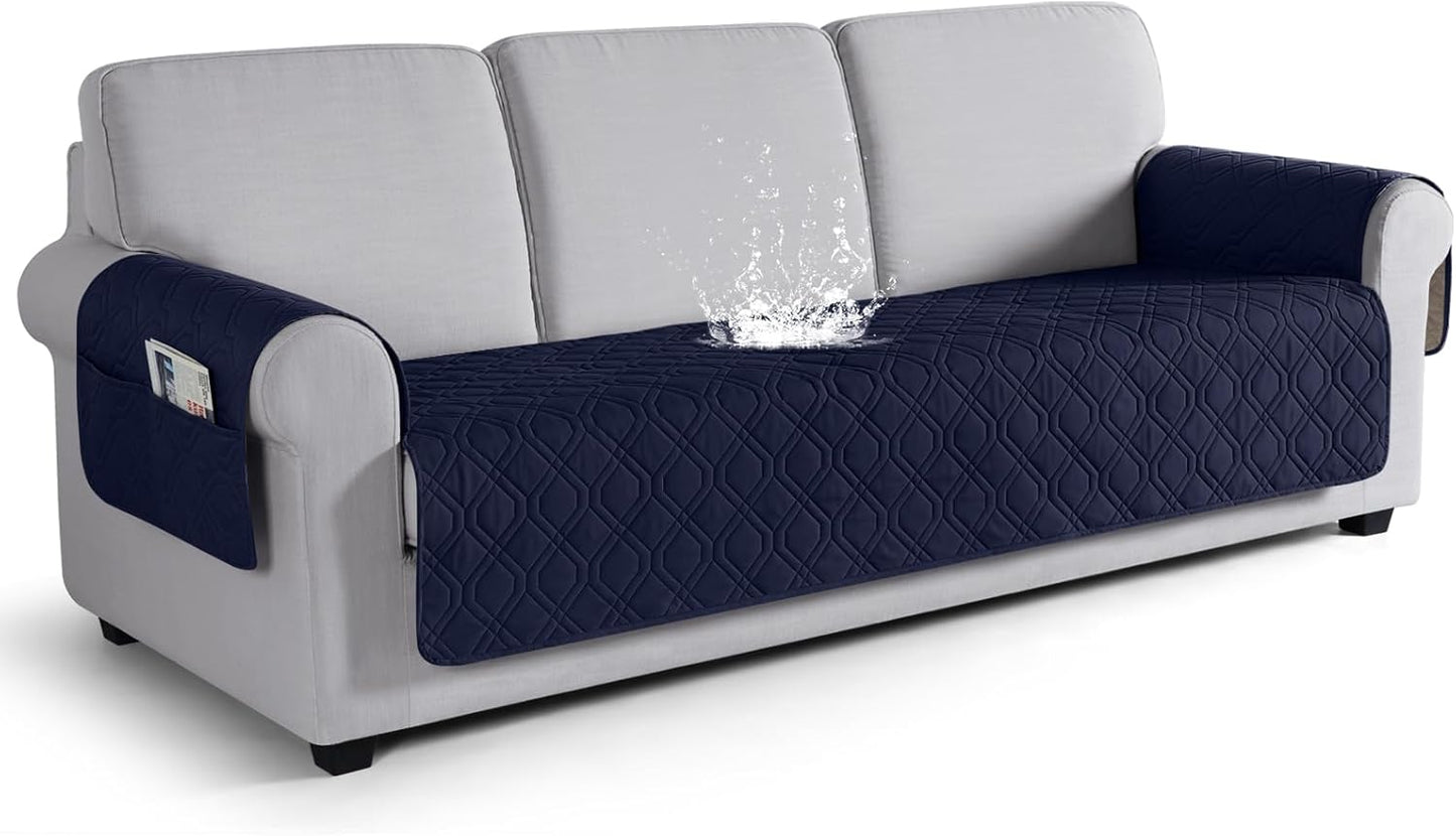 VANSOFY Couch Cover, Waterproof Sofa Covers Washable Slipcover Furniture Protector Couch Seat Covers Non-Slip Couch Cover for Dogs, Pets(Sofa, Dark Gray)