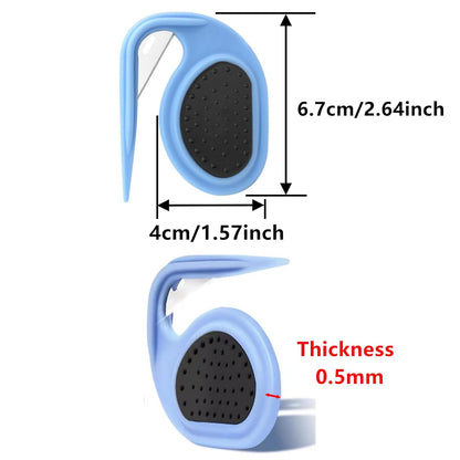 2 PCS Professional Dog Dematting Comb & Undercoat Rake - Pet Grooming Tool for Mats, Tangles & Shedding, Gentle Detangler Brush for Dogs & Cats (Blue & Green)