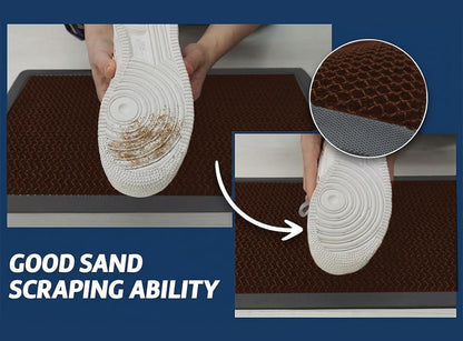 Muddy Mat® Meshy Mat™ Door Mat Heavy-Duty Quick-Dry Floor Mat, Sand & Dirt Trapper for Indoor & Outdoor, Ideal for Entrance, Mudrooms,Patios & Garages,Low-Profile,Non-Slip,Washable– Black 17"x30"x0.4"