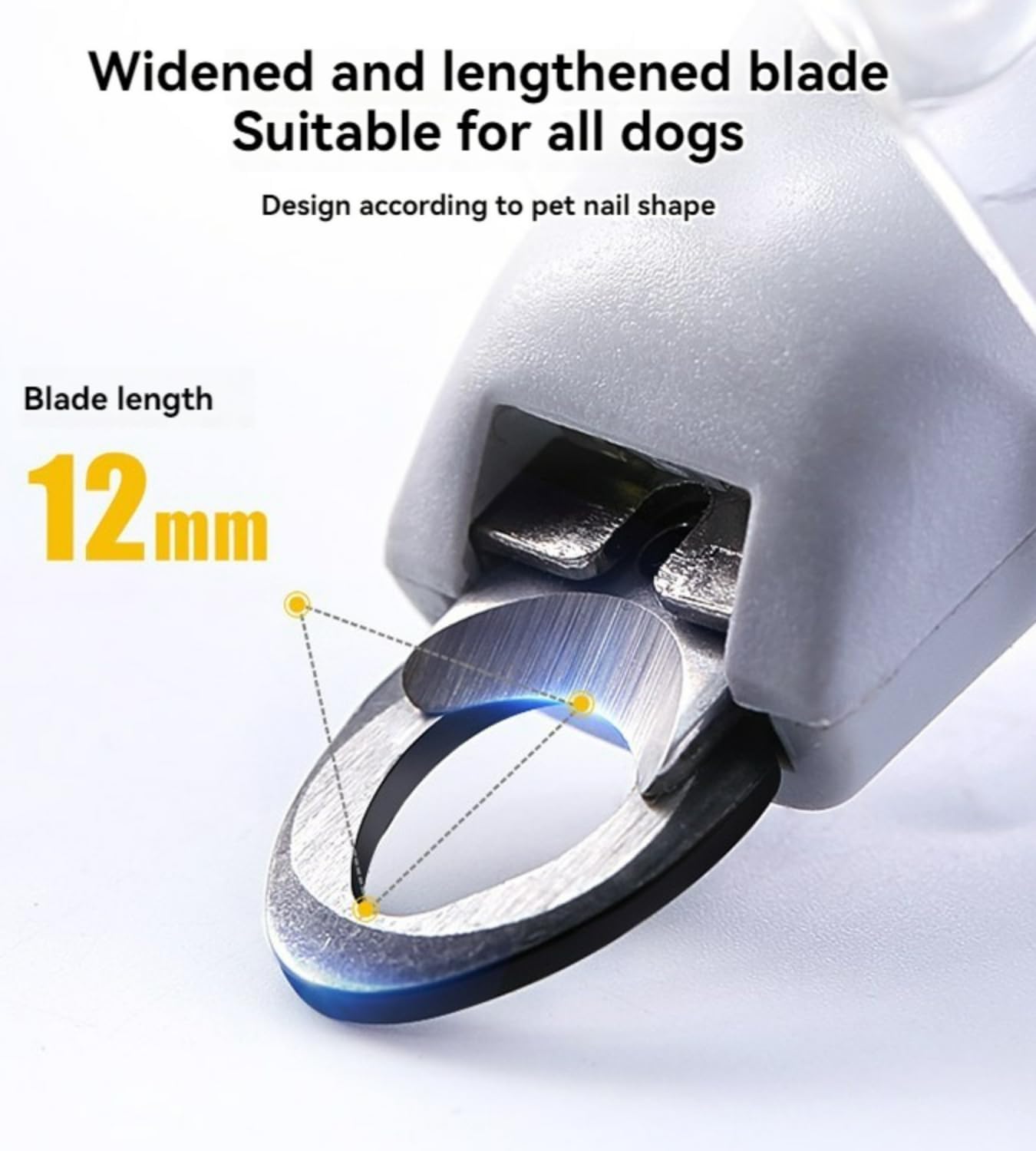 LED Pet Nail Clippers Illuminated Nail Clipper with Polishing Tool for Cats and Dogs Safe and Easy-to-Use Pet Grooming Kit with LED Light (Anti-Slip Handle)