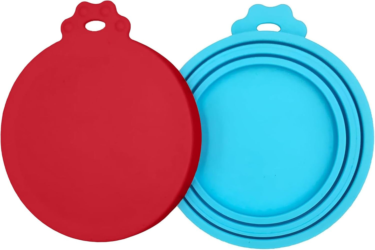 2 Pack Pet Food Can Covers, Silicone Universal Can Lids for Dog & Cat Food, BPA Free, One Fit Most Standard Size Food Cans Green/Blue