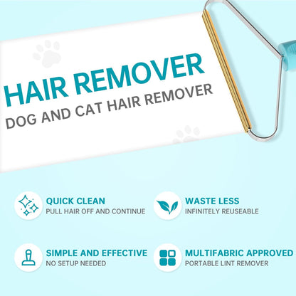 3-Pack Pet Hair Removal Tool,Dog Cat Hair Remover,Lint Shaver Cleaner Pro,Fur Removal Tool,Portable Carpet Scraper,Carpet Rake,Pet Hair Brush for Carpet,Clothes,Car Mats,Couch,Pet Bed,Furniture