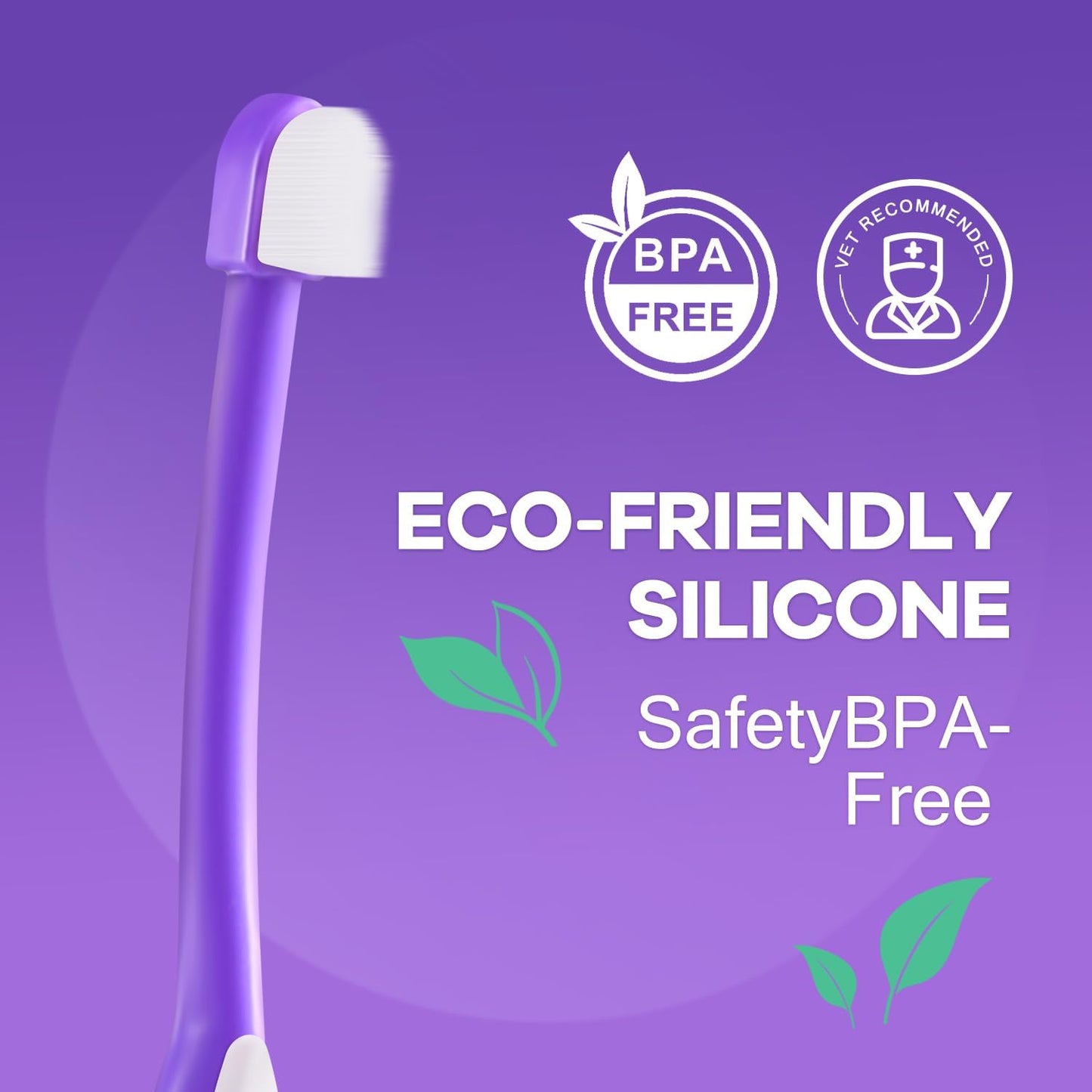 Deep-Clean Professional Pet Toothbrush – High-Efficiency Bristles & Hygienic Standing Base – 20° Ergonomic Grip Safe Daily Dental Care for Cats & Small Dogs, Blue