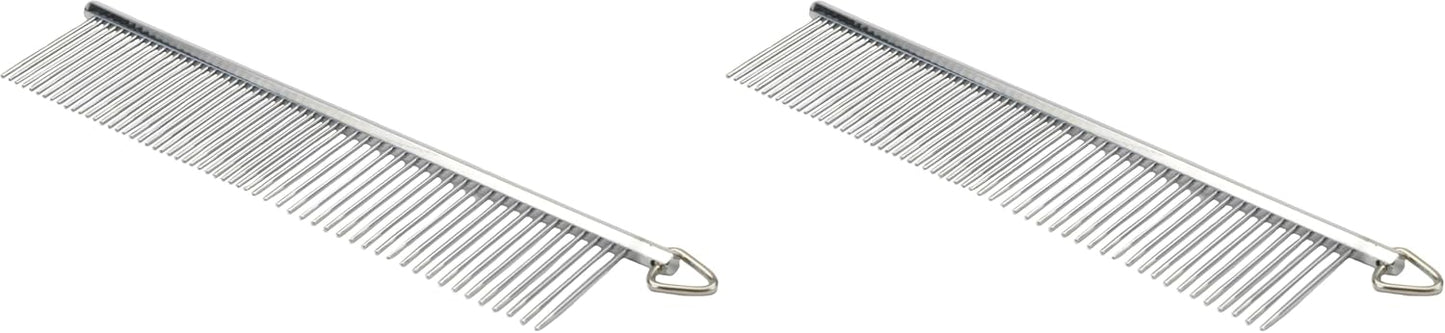 Coastal Pet Safari Dog Grooming Comb for Medium and Coarse Coats - Extra-Long Rotating Teeth - Undercoat Rake for Coarse Coats - 7 1/4"