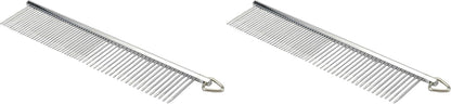 Coastal Pet Safari Dog Grooming Comb for Medium and Coarse Coats - Extra-Long Rotating Teeth - Undercoat Rake for Coarse Coats - 7 1/4"