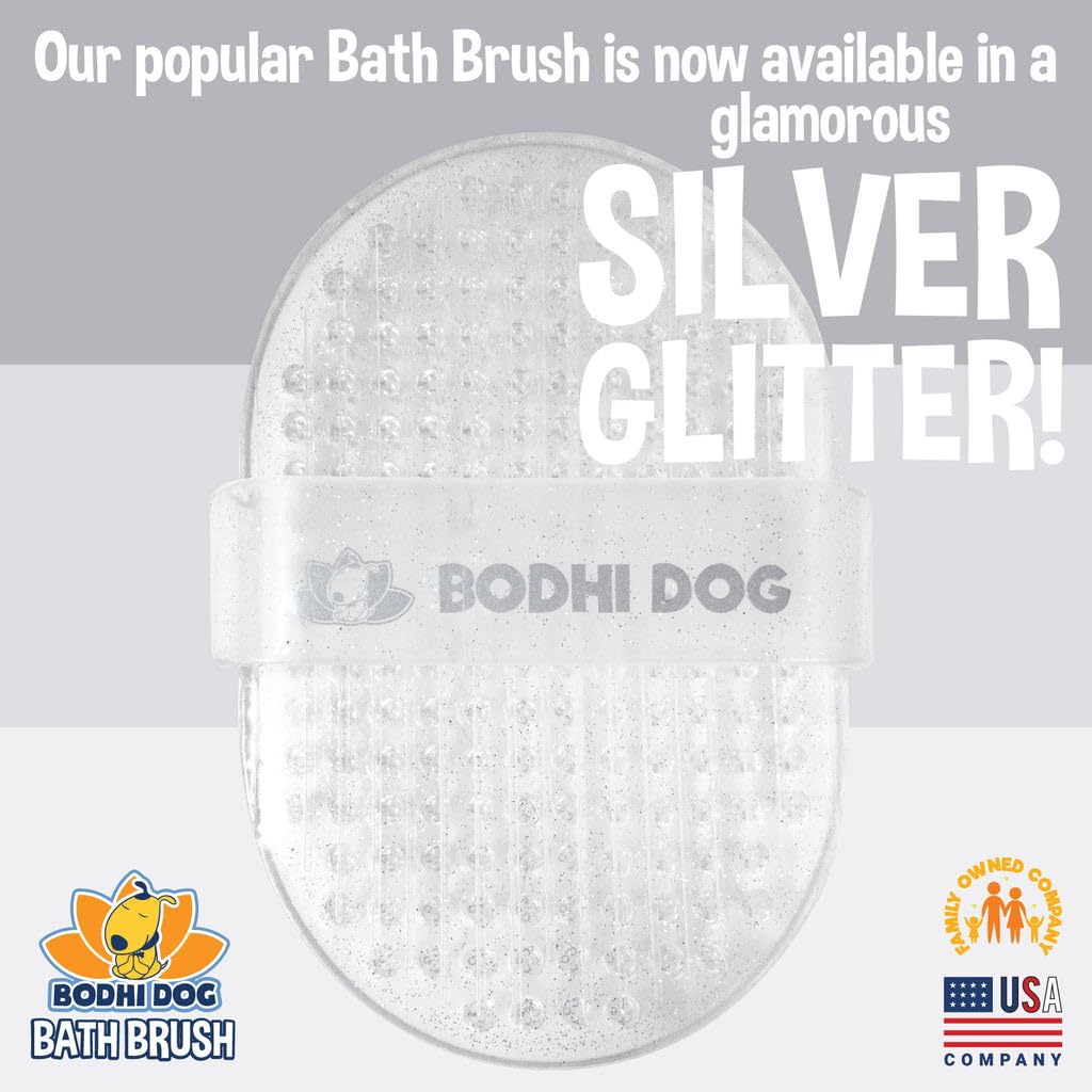 Bodhi Dog Shampoo Brush - Pet Grooming & Bath Supplies for Dogs and Cats - Bath Brush for Long & Short Hair - Premium Scrubber for Shower, Bathing & Massage (One Pack, Blue)