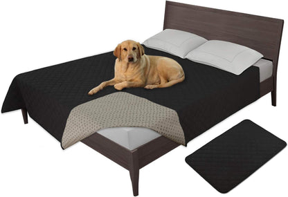 Easy-Going 100% Waterproof Dog Bed Cover, Non-Slip Pet Blanket for Furniture, Washable Couch Cover, Repleasement Sofa Cover (68x82 in,Gray)