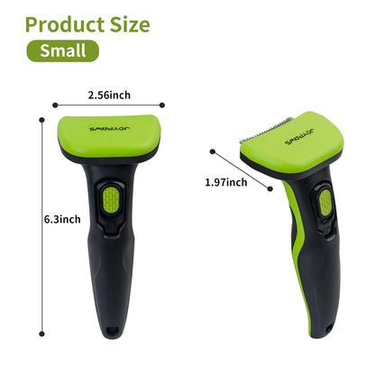 Pet Grooming Brush for Dogs and Cats, Self-Cleaning Undercoat Deshedding Tool, Effectively Reduces Shedding by Up to 95%, Long or Short Hair Remover for Grooming, Green, Hair Brush