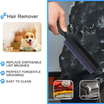 Rubber Pet Hair Removal Brush for Couch Clothes Dog Cat Pet Hair Carpet, Also Used as Dog Cat Bath Brush with Massage Effect
