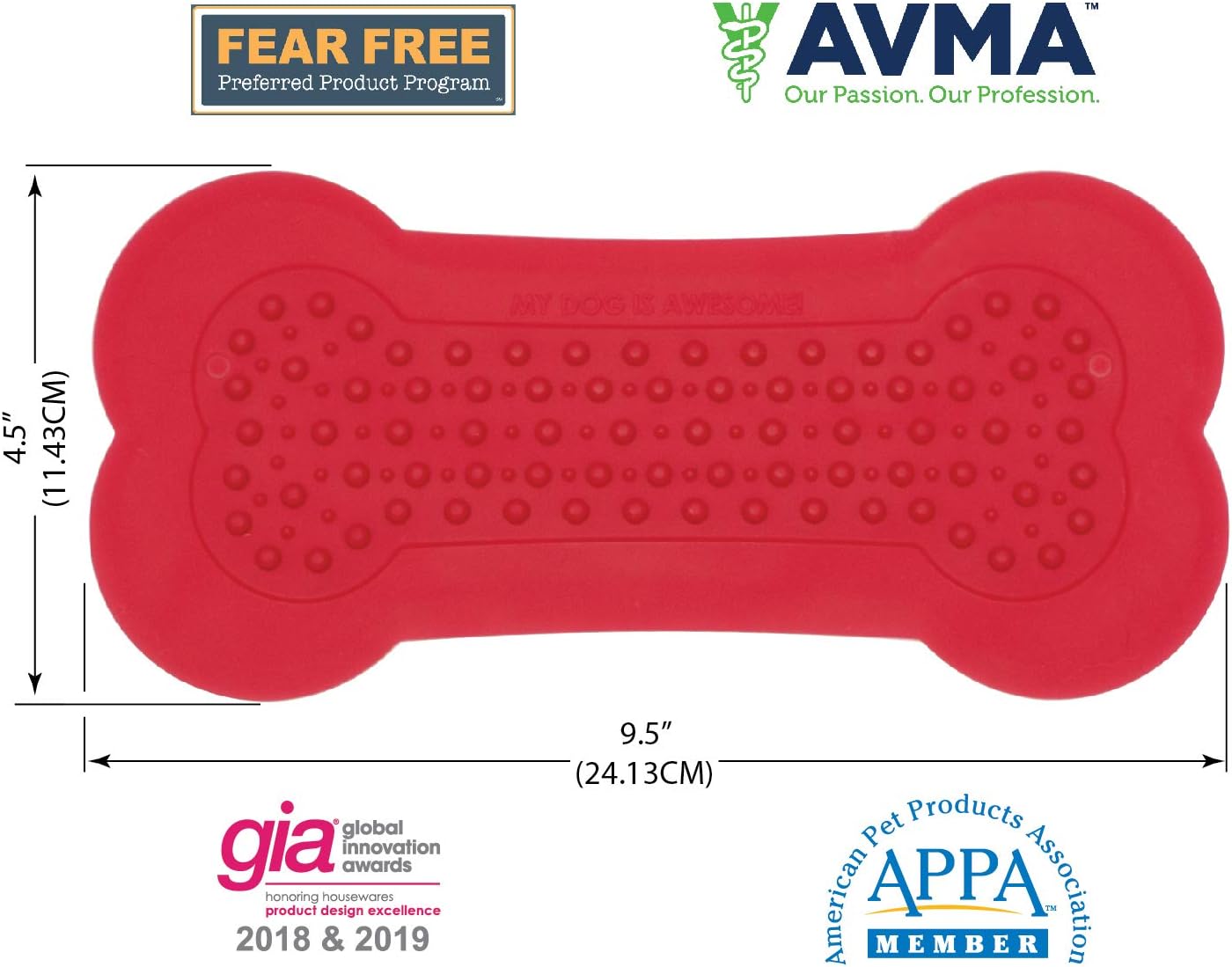 Lick Lick Pad Dog Accessories | Pet Shower Attachment | Dog Peanut Butter Lick Pad | Dog Bathing Station | Dog Bathing Supplies | Veterinarian Used | Suction to Wall | Large (Large - 1 Pack, Yellow)