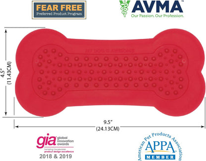 Lick Lick Pad Dog Accessories | Pet Shower Attachment | Dog Peanut Butter Lick Pad | Dog Bathing Station | Dog Bathing Supplies | Veterinarian Used | Suction to Wall | Large (Large - 1 Pack, Yellow)