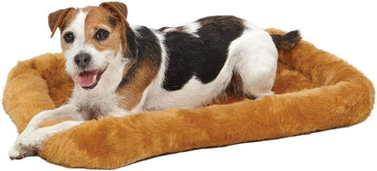 MidWest Homes for Pets QuietTime Dog Bed - White Fleece Bolster, Ultra-Soft and Machine Washable, Fits 24-Inch Crates and Carriers, for Small Breed Dogs