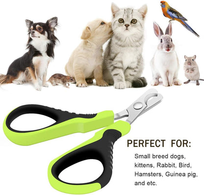 VICTHY Pet Nail Clippers for Small Animals, Dog/Cat Nail Clippers Claw Toenail Trimmer, Professional Home Grooming Tool for Cat/Dog/Kitten/Puppy/Bunny/Rabbit/Bird/Ferret