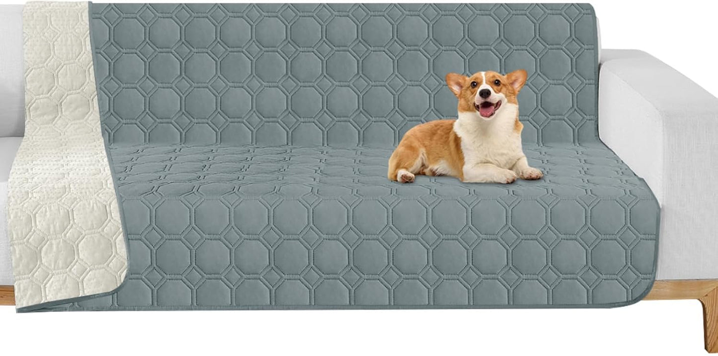 ZNSAYOTX Ultimate Cozy Blankets (30"x70") 100% Waterproof Sofa Mat Blanket for Dog Pets, Bed Couch Protector with Non-Slip Back Washable Durable, Pee Scratch Proof Easy to Clean (Dark Grey)