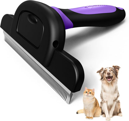 MIU COLOR Pet Grooming Brush, Deshedding Tool for Dogs & Cats, Effectively Reduces Shedding by up to 95% for Short Medium and Long Pet Hair