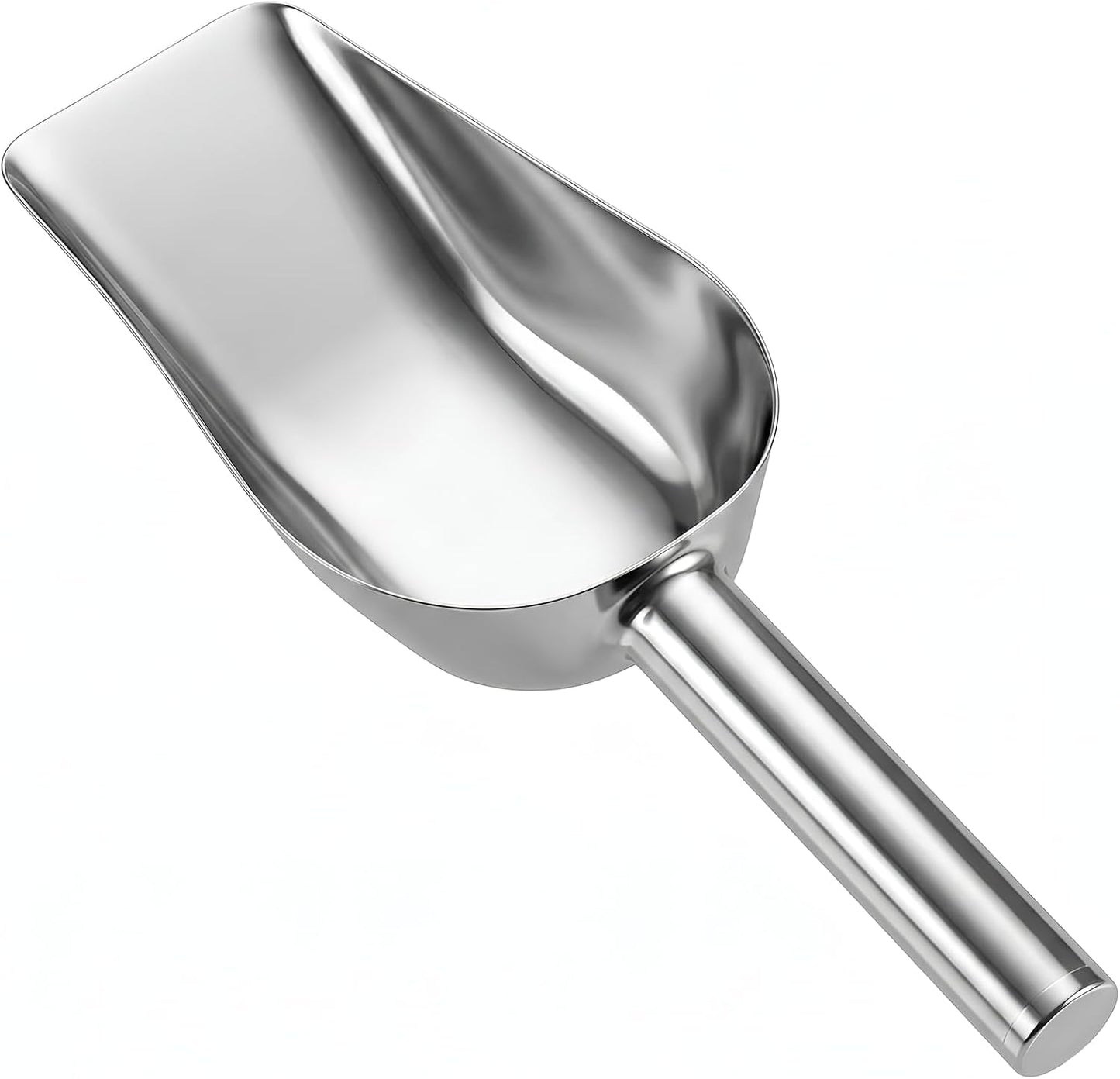 1 Cup Dog Food Scoop Stainless Steel Pet Food Scoop with Long Handle Thickened Precision Scale Cat Scoops Easy to Clean for Wet Dry Foods And Kitchen Use Dishwasher Safe