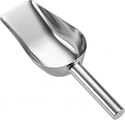 1 Cup Dog Food Scoop Stainless Steel Pet Food Scoop with Long Handle Thickened Precision Scale Cat Scoops Easy to Clean for Wet Dry Foods And Kitchen Use Dishwasher Safe