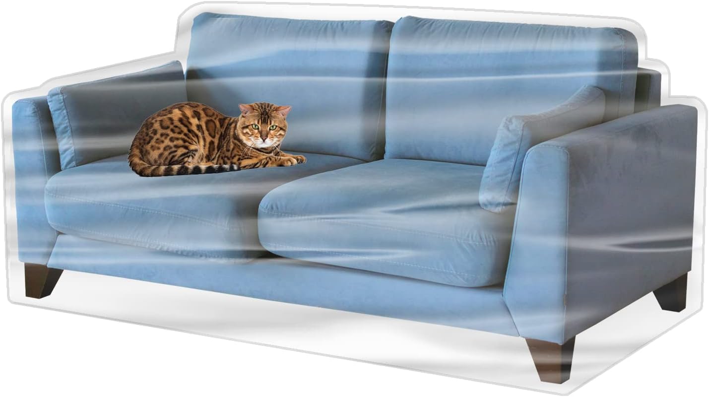 Imperius Clear Thick Heavy Duty Water Resistant Sofa/Couch Cover,Waterproof Plastic Shield Covers for Couch，Vinyl Sofa Cover to Prevent Scratching by Dogs and Cats