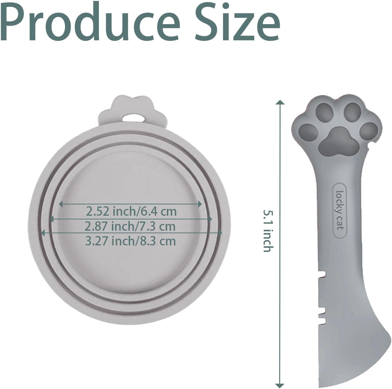 Cat Spoons for Wet Food Pet Can Lid Cover, Silicone Multi-Function Cute Paw Shape Opener Spatula Cat Food Spoon Cat Food Can Lid (Mixing colors)
